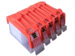 Color Compatible Printer Ink Cartridges , Black / Yellow Canon Refillable Ink
