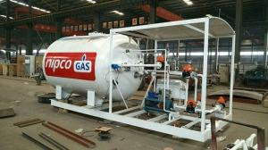 Quality 5 Cbm 2.5 Ton LPG Skid Station Storage And Cooking Cylinder Refilling Tanker Plant wholesale