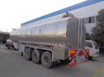 40t Fresh Milk Delivery Tanks Trucks And Trailers 3 Axle Stainless Steel Milk