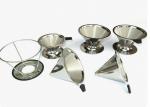 Reusable Hygienic Metal Stainless Steel Coffee Strainer Out Diameter 89mm-220mm