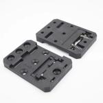 Din Rail Mount , Plastic PA66 Nylon Black 35mm Din Rail Clamp Din Rail Mounting