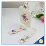 Rose Design Metal Materials Vanity Girl Hollywood Cosmetic Makeup Table Mirror