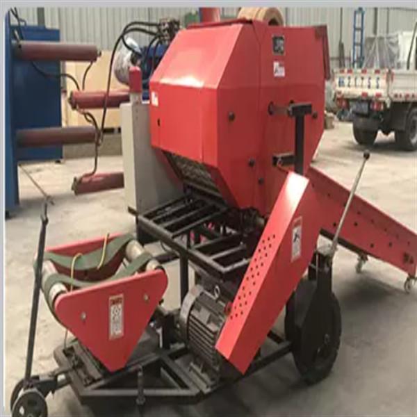 Round silage hay grass baler wrapping machine animal feed baler film packing