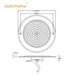 Waterproof PAR56 LED Pool Light 316 SS Wall Mounted 230MM 18W 25W AC12V