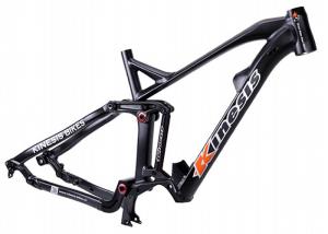 Quality Disc Brake Full Suspension Ebike Frame , Aluminum Mountain Trail Bike Frame wholesale