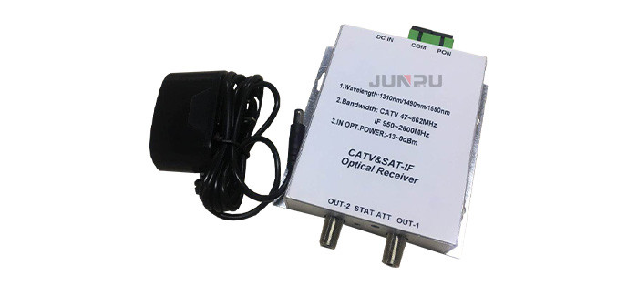 Wdm FTTH Optical Satellite Transmitter , Fiber Optic Receiver Sat IF 45 ~ 2600Mhz