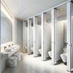 Customizable 18mm Fire Resistant Toilet Partition Walls with 304 Stainless Steel