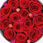 Elegant Preserved Flowers In A Box Perfect Gift For Mothers Day V - Day