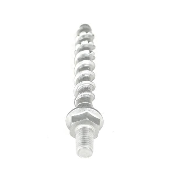 ZINC Finish M10 Hex Flange Head Framing Bolts for Subway Tunnels 12mm Concrete