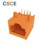 56B Series Right Angle RJ45 Connector 1x1 Ports 90 Degree 10P8C Gigabit Ethernet