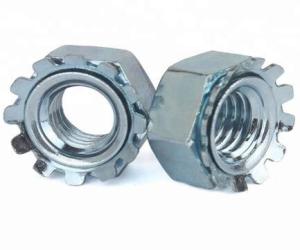 Quality Galvanized Carbon Steel Heavy Hex Nuts K Lock Nut Ni Plated ASME B18.6.3 wholesale