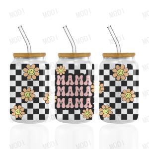 Quality 24oz Mama'S Day UV DTF Transfers For Glass Sticker Designs wholesale