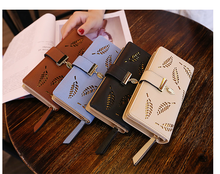 Daily Life Women's Purses and Wallets Ladies Fashion Bag with Hollow Out Leaf Design