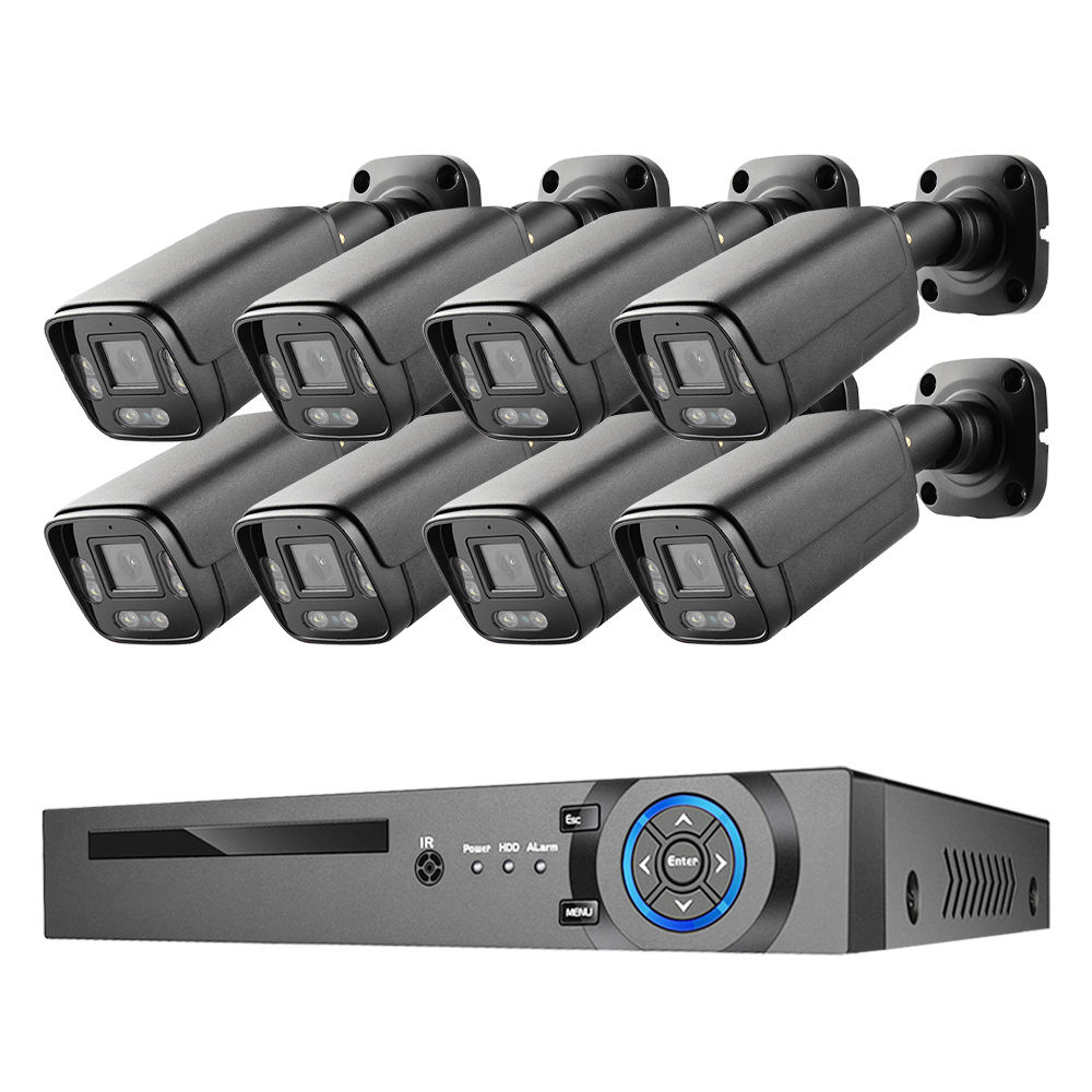 Customized 8MP 4K NVR Camera Kit POE 8ch Smart home IP System Security CCTV System 8 channel with alarm