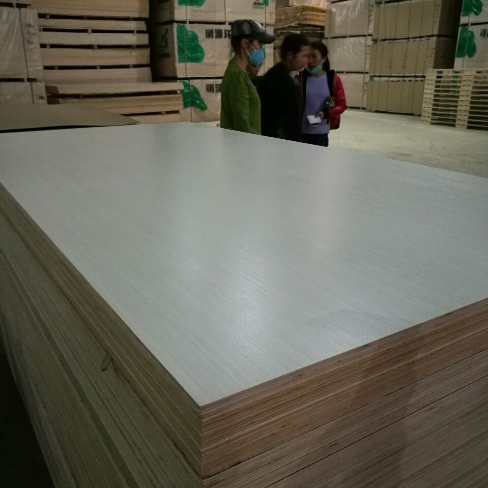 Wood Grain 12mm E1 Glue Melamine Faced Plywood