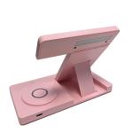 15W Fodable Wireless Charging Station in White/Black/Green/Purple/Pink