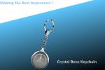 bens crystal keychain/bens keyring/bens key ring/CRYSTAL LED key CHAIN