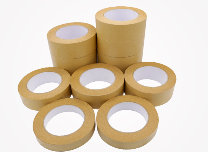 High-Viscosity Kraft Paper Tape, Water-Free Adhesive Paper, Strong Laminating Paper Sealing Tape