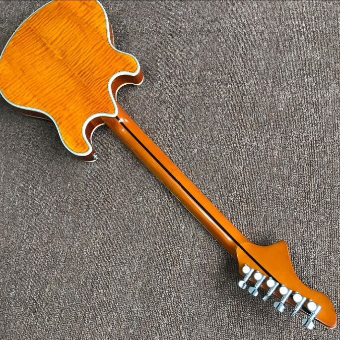 wholesale and retail Big John new natural F hollow electric guitar