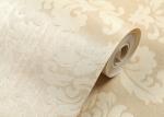 Golden Damask Pattern European Style Wallpaper For Living Room