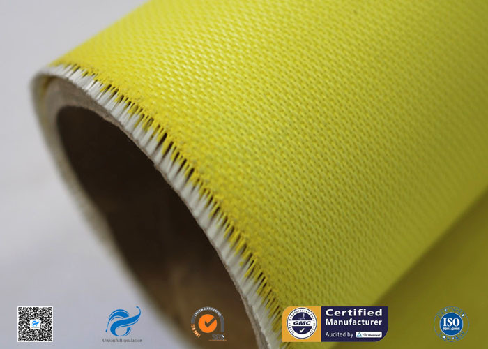 530g Yellow Silicone Coated Fiberglass Fabric With High Temperature Resistance