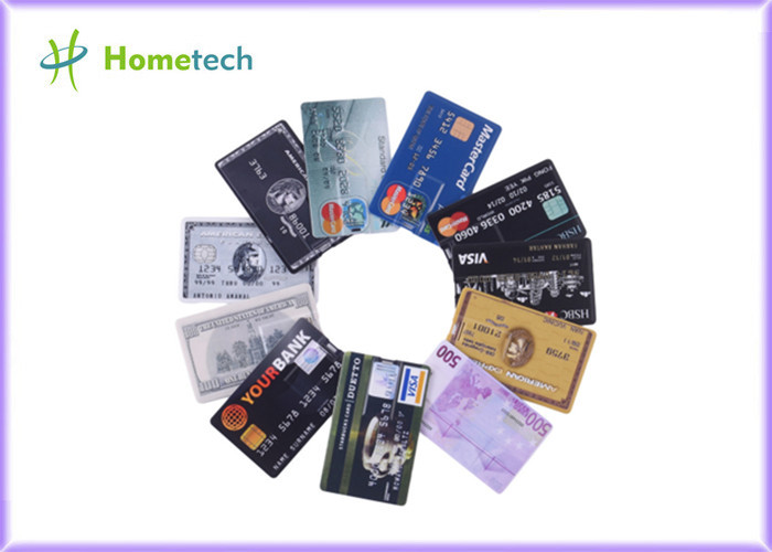 Custom Dual-Sided Printing Credit Card USB Flash Drive with 128MB-256GB Capacity
