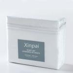 Poly Cotton 300tc Hotel White Embroidered Bed Sheet Quilt Cover Pillowcase Set