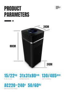 Quality House 220V Plasma Air Sterilizer H13 Hepa Filter Air Purifier Air Cleaner wholesale