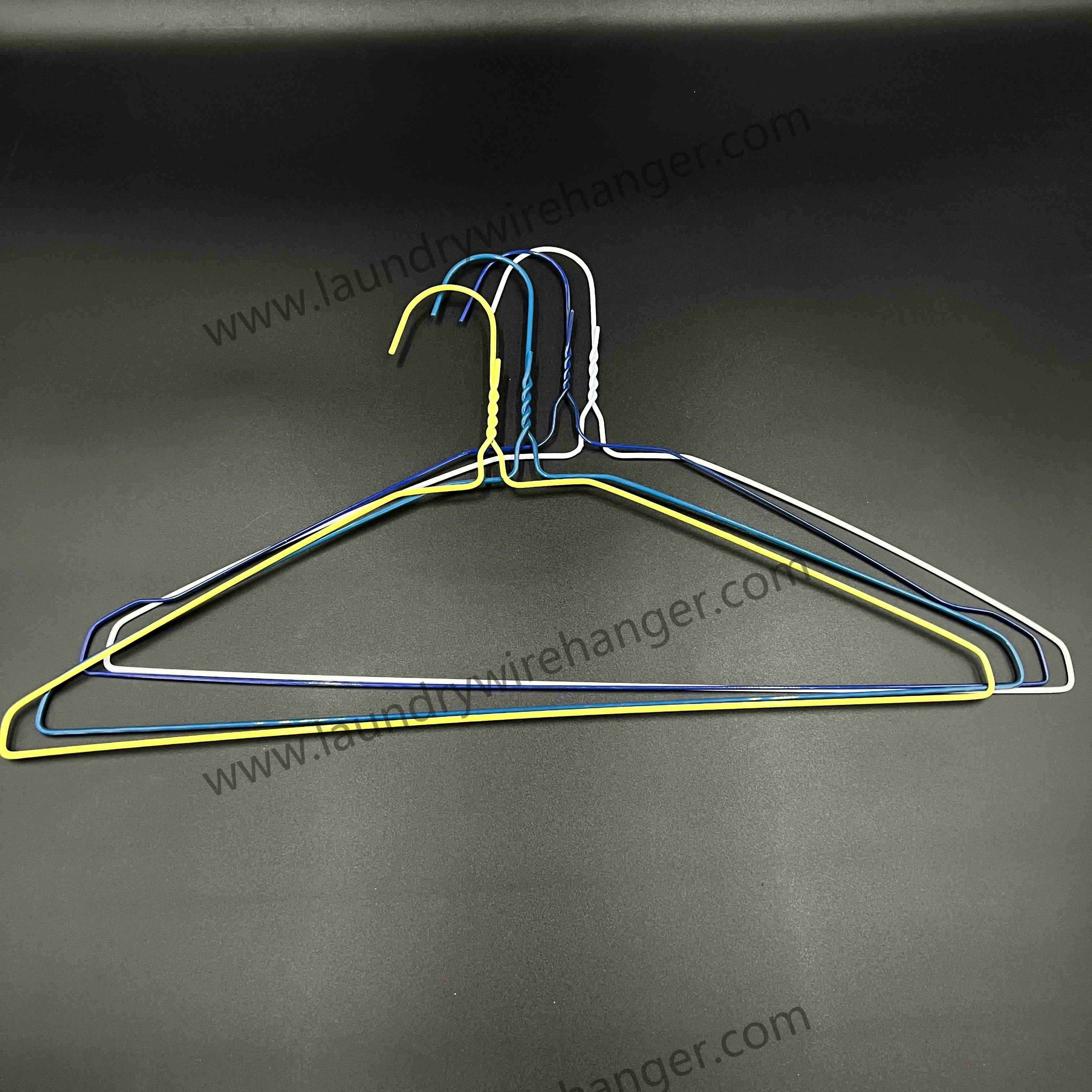 18inch Disposable Dry Cleaner Hanger For Laundry Shop-Multi color