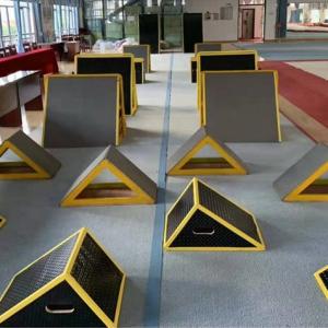 Quality Fitness Equipment for Children Black and Yellow Wooden Baffle Balance Training wholesale