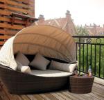 Leisure Aluminium PE Rattan Lounge chairs Outdoor Garden patio Sofa Sun bed