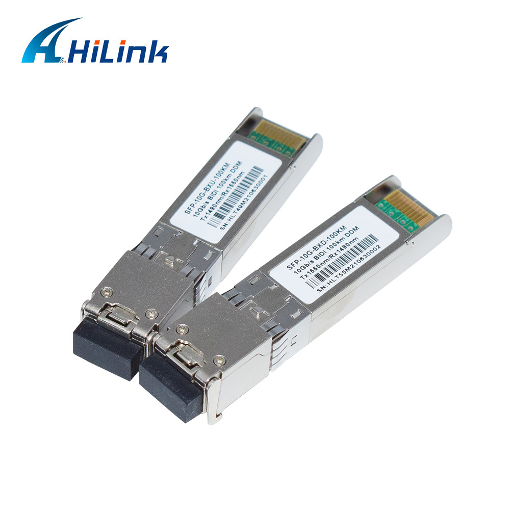 10G SFP+ BIDI 100KM Tx1490nm/Rx1550nm LC Fiber Optic Transceiver SFP-10G-BX-100KM