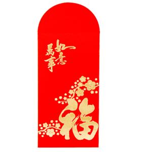 Quality OEM Chinese Ang Bao Red Envelope Light Gold Hot Stamping Red Color Ang wholesale