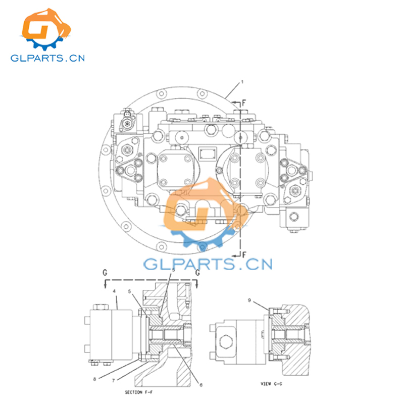 200-3379 E325C Main Hydraulic Pump Used In Excavator Caterpillar Spare Parts