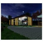 Steel Frame Galvanized Steel Bending 180g Modern Design Prefabricated Container