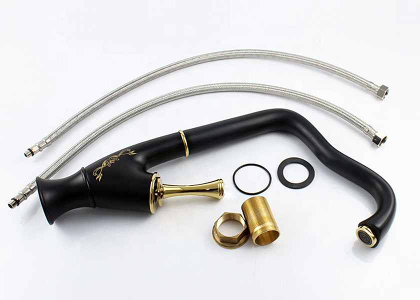Classic Style Bathroom Sink Faucets Black Bathroom Faucets Ceramic Cartridge