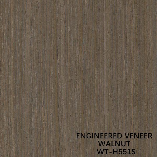 ISO Man Made Black Walnut Wood Veneer H551S Straight Cut 3100mm For Door And