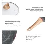 High Quality Cookware Cooking Pot Maifan Stone Flat Bottom Frypan Non Stick