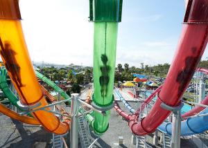 Quality Customized Size Pipe Water Slide Water Park Playground Equipment Corrosion Resistance wholesale