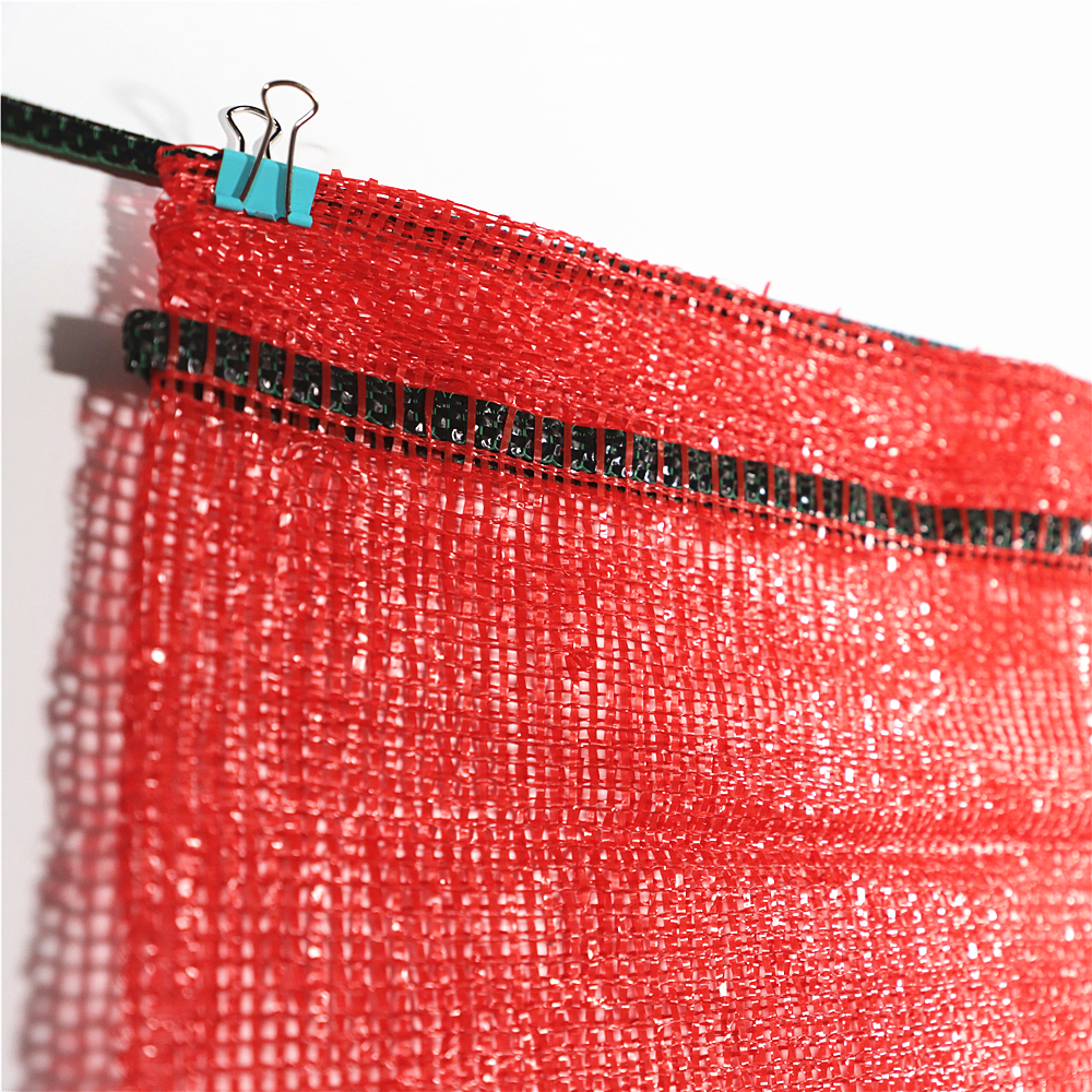 100% PP/PE Material Orange Color Fruit Firewood Onion Raschel Mesh Bag for Packing Potatoes