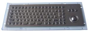 Quality Industrial Metal Kiosk Compact Keyboard with Ruggedized Trackball wholesale