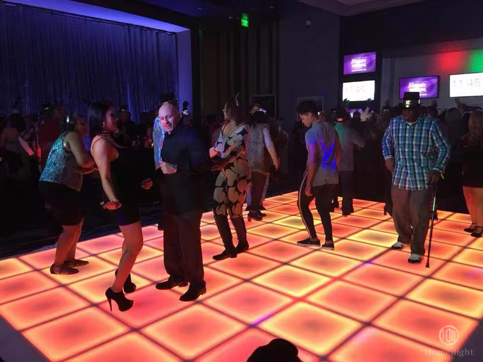Most Popular White Starlit RGB LED Dance Floor Panels For Wedding DJ Bar Party Twinkling Light Dance Floor Tile