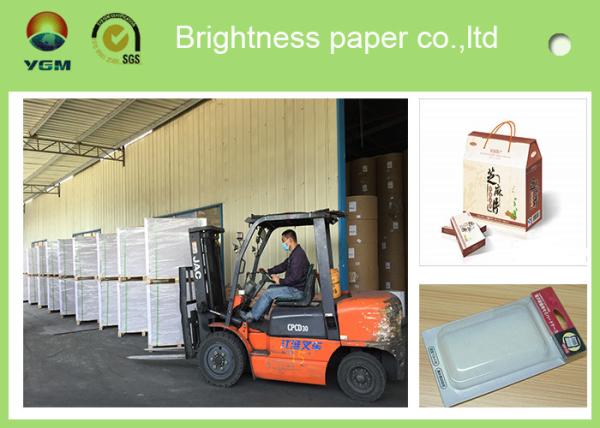 Mixed Pulp Coated Blister Board Paper Back For Product Packaging Strong