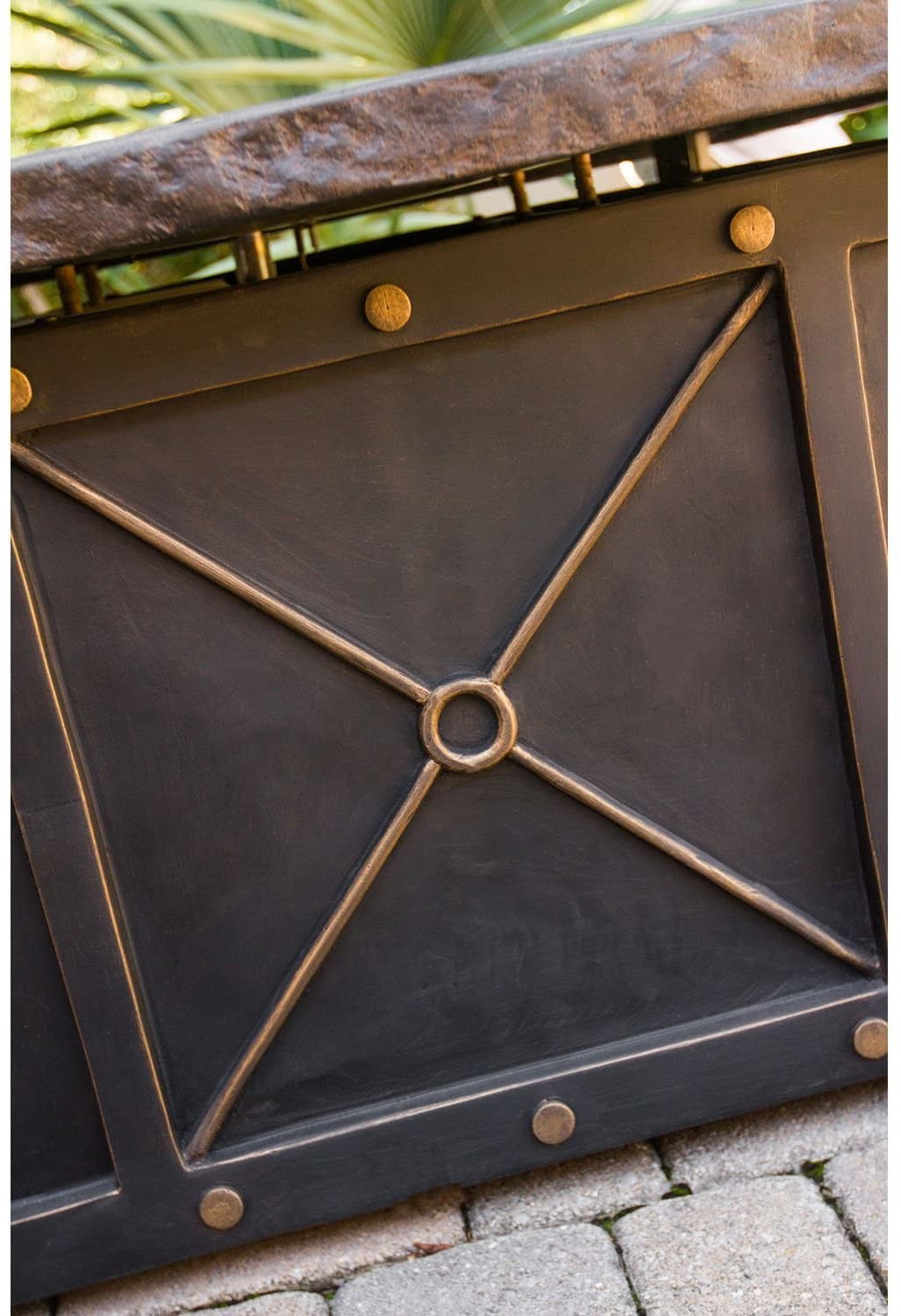 Customized Size Square Gas Brazier Gas Square Fire Pit Outdoor Furniture