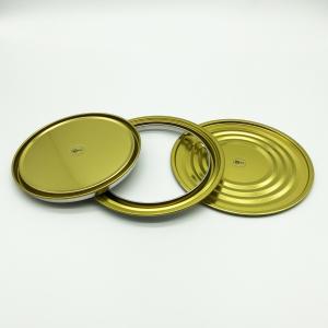 Quality 3L Gold Lacquer Metal Can Lids With Pattern Bottom wholesale