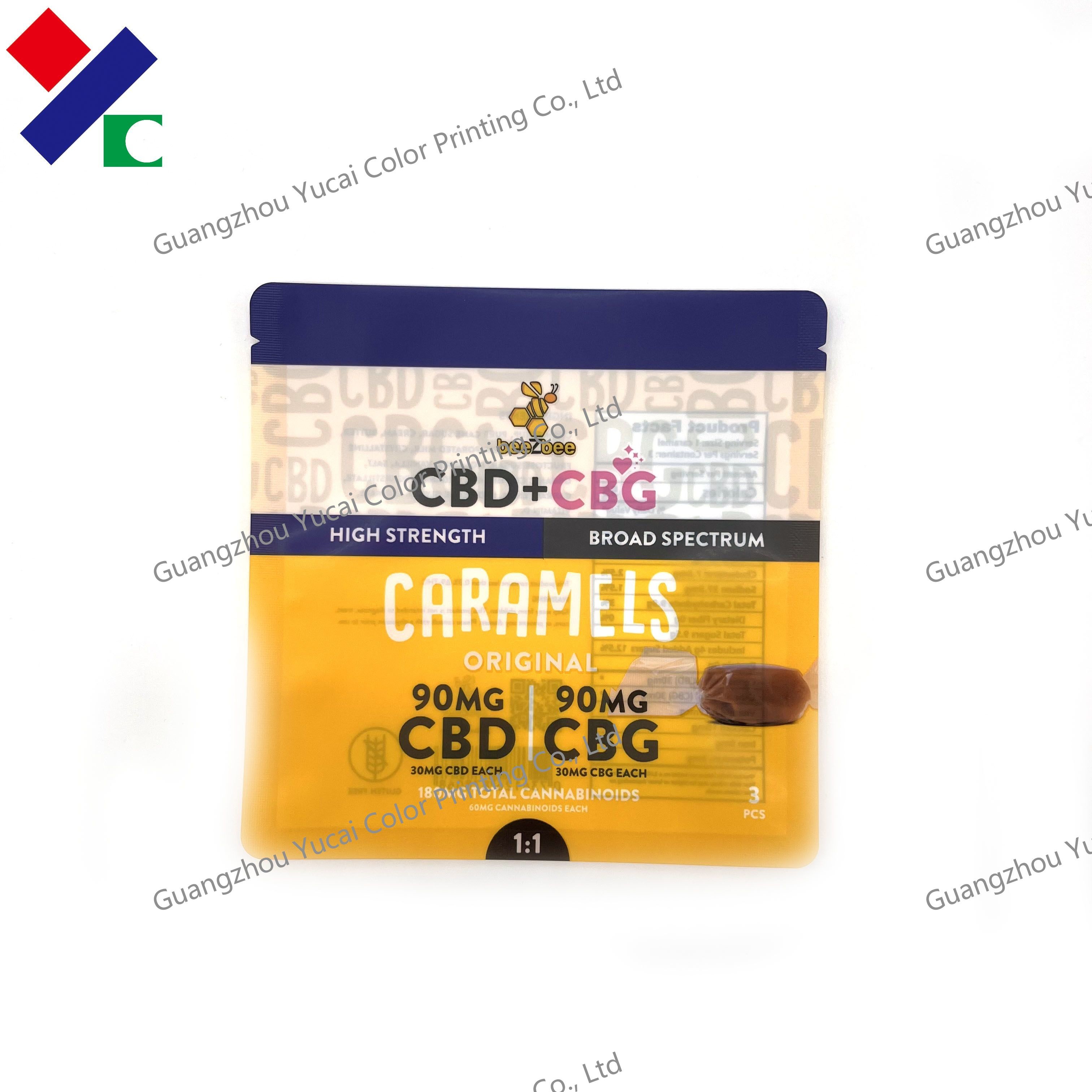 Matte Finish Plastic Organic Food Packaging Sachet Bags Empty 20g