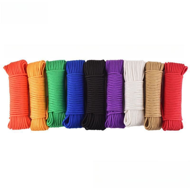Orange Nylon Tent Elastic Cord 2mm-10mm Adjustable Tent Ropes Cord