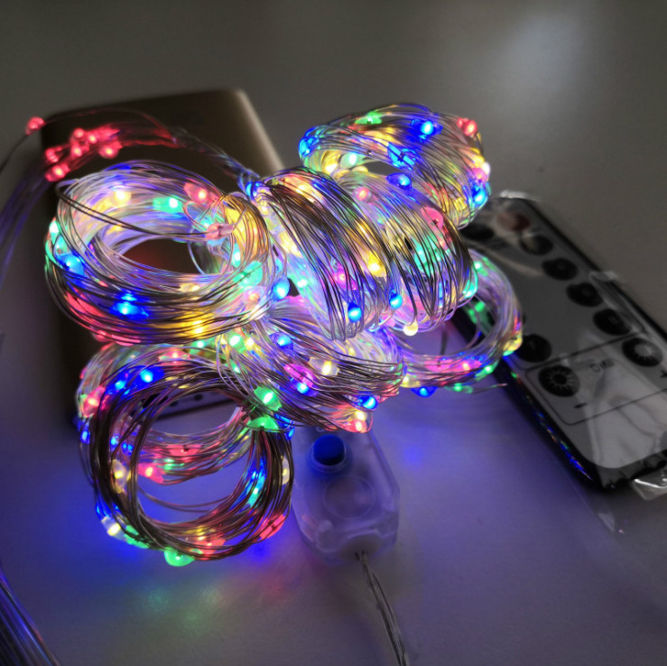 USB Led Fairy Light Led Wedding Fairy String Light Christmas Light Garland with Hook & Remote Control