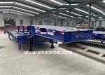 28T Landing Gear Semi Bed Trailer Tri Axle Low Bed Trailer For Sale