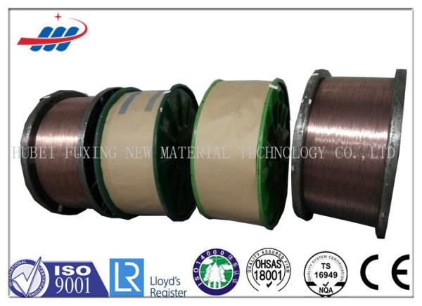 High Carbon Copper Coated Steel Wire For Brush / Rubber Tube , 0.78-1.65 Wire